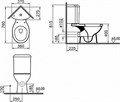 Угловой унитаз Arkitekt со стандартным сиденьем VitrA 9754B003-7200
