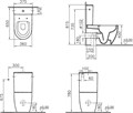 Sento Rim-ex напольный унитаз back to wall, сиденье тонкое с микролифтом 9830B003-7203