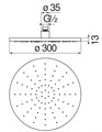 верхний душ 30 см AD139/63CR