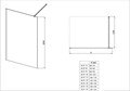 Душевая перегородка Walk in с держателем 700x2000 профиль хром, стекло прозрачное 8мм AQ.WI.070.1CH