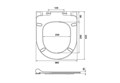 Крышка-сиденье тонкое soft-close для AQ1273S-00 / AQ1273ST-00 / AQ1273H-00 AQ0051-00