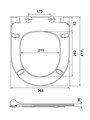 крышка-сиденье для унитаза ЛЕЯ AQ1199-00, AQ1199T-00,белая AQ0199-00