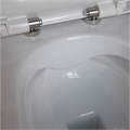 AQ0700-00 ПОЛАРИС унитаз подвесной безободковый, белый 360*518*360 мм, крышка-сиденье с механизмом плавного закрывания из дюропласта, крепеж AQ0700-01