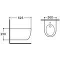 AQ1006-00 ЕВРОПА NEW Биде подвесное 535*360*250, цвет БЕЛЫЙ AQ1006-00