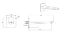 ВЕГА излив для ванны 190 мм AQ1041CR