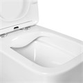 AQ1148N-00 ЛИБРА New Унитаз-компакт подвесной безободковый 495*350*260мм, тонкое сиденье с механизмом плавного закрывания, крепеж AQ1148N-00