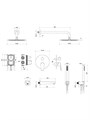 БЕТТА Set 4 в 1 душевой комплект 3 режима, оружейная сталь AQ1173BGM