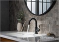 ЕВРОПА смеситель для раковины, без донного клапана, матовый черный AQ1307MB