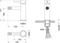 ЕВРОПА смеситель для биде, матовый черный AQ1318MB