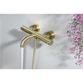 ЕВРОПА термостатический смеситель для ванны, шлиф. золото AQ1343BG