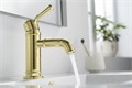 КЛАССИК смеситель для раковины 72, без донного клапана, полир. золото AQ1510PG