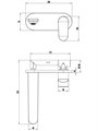 НИКА смеситель для раковины настенный (внешняя и скрытая часть) AQ1813CR