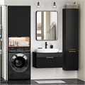 ENFIDA - 60 Шкаф подвесной над стир. машиной, черный мат.эмаль ENF-08060-021 - фото 38018