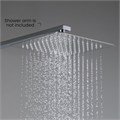 квадратный верхний душ 250*250*2 мм AQ2072CR