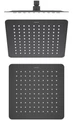 квадратный верхний душ 250*250*2 мм, матовый черный AQ2072MB
