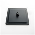 квадратный верхний душ 250*250*2 мм, матовый черный AQ2072MB