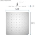 квадратный верхний душ 300*300*2 мм AQ2074CR