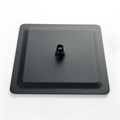 квадратный верхний душ 300*300*2 мм, матовый черный AQ2074MB