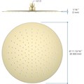 круглый верхний душ 300*2 мм, шлиф. золото AQ2075BG