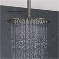 круглый верхний душ 300*2 мм, оружейная сталь AQ2075BGM