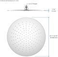 круглый верхний душ 300*2 мм AQ2075CR