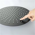 круглый верхний душ 300*2 мм, матовый черный AQ2075MB