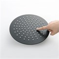 круглый верхний душ 250*7 мм, матовый черный AQ2077MB