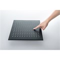 квадратный верхний душ 300*300*7 мм, матовый черный AQ2078MB