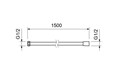 шланг для душа 150 см нержавейка, шлиф. золото AQ2105BG