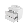 ENFIDA - 70 Тумба напольная 2 ящ. белая мат. эмаль + раковина УТ000015615 - фото 38088 ENFIDA - 70 Тумба напольная 2 ящ. белая мат. эмаль + раковина УТ000015615 - фото 38088