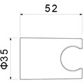 держатель ручного душа, оружейная сталь AQ2404BGM