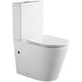 AQ2904-00 ВЕГА Унитаз напольный безободковый с бачком 630*390*825мм, горизонтальный выпуск, тонкое сиденье с механизмом плавного закрывания, крепеж AQ2904-00