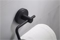 ЕВРОПА бумагодержатель квадратный, матовый черный AQ4118MB
