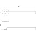 ЕВРОПА полотенцедержатель, оружейная сталь AQ4119BGM