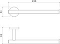 ОБЕРОН полотенцедержатель, матовый черный AQ4219MB