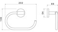 ОБЕРОН полотенцедержатель овальный AQ4221CR
