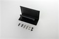 ЛИБРА бумагодержатель с полкой, матовый черный AQ4309MB