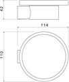 ЛИРА мыльница AQ4403CR