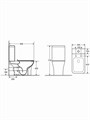 Унитаз напольный, безободковый Aquatek Optima Square 665x345x775 AQ4411-00
