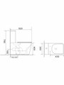 Унитаз напольный, безободковый, система смыва торнадо, Aquatek Optima Plus Square 620x355x790 AQ4451-00