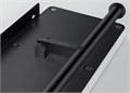 ЕВРОПА бумагодержатель двойной с полкой, матовый черный AQ4919MB