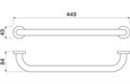 поручень 450 мм AQ4995CR