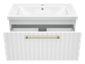 ALICANTE - 80 Тумба подвесная с 1 ящ. белый + раковина УТ000015977
