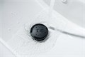 сливной набор для раковины Push-open с переливом, крышка круглая, матовый черный AQ6002MB