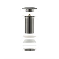 сливной набор для раковины Push-open без перелива, оружейная сталь AQ6003BGM