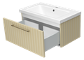 ALICANTE - 80 Тумба подвесная с 1 ящ. капучино + раковина УТ000015786