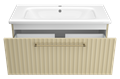 ALICANTE - 90 Тумба подвесная с 1 ящ. капучино + раковина УТ000015787