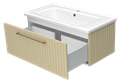 ALICANTE - 90 Тумба подвесная с 1 ящ. капучино + раковина УТ000015787