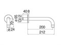 излив, глянцевый черный AV00158/36FLP