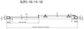 Душевая дверь Blix BLDP2-120 блестящий + Транспарент 0PVG0C00Z1